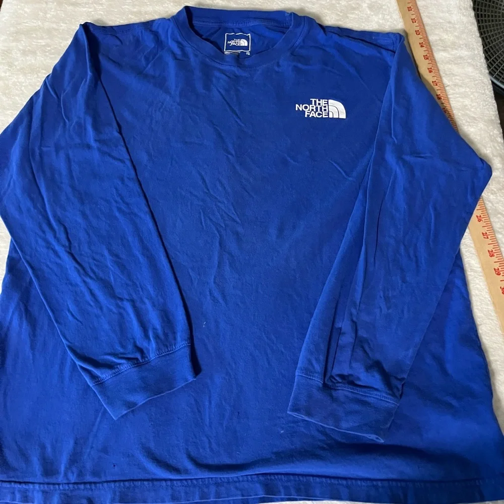 The North Face Blue Long Sleeve Shirt XL